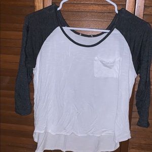 Quarter sleeve shirt with little pocket very cute.